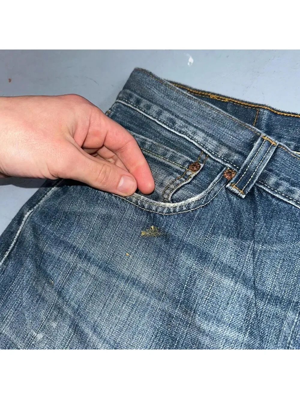 Levis 501 Vintage Y2K XX Straight Leg Jeans Blue Med Wash 36x30 Act 35x29